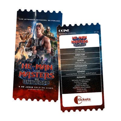 Oticket Premium He-Man y Los Masters del Universo