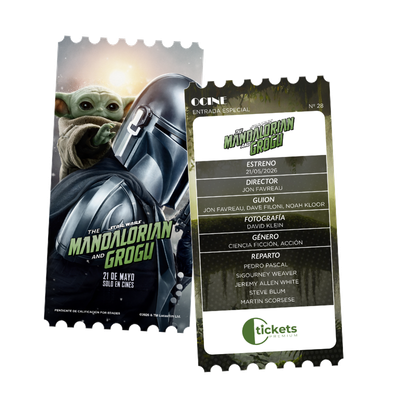 OTICKET PREMIUM LANDING STAR WARS THE MANDALORIAN AND GROGU